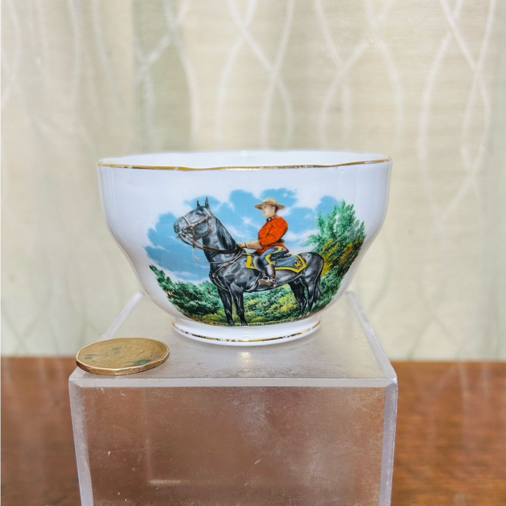 VTG Duchess Fine Bone China RCMP Commemorative Sugar Bowl Good Condition